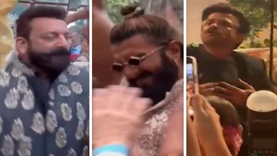 Anant Ambani-Radhika Merchant Wedding: Sanjay Dutt, Ranveer Singh, Anil Kapoor, Arjun Kapoor, and others dance their heart out as they turn baaratis : Bollywood News – MASHAHER