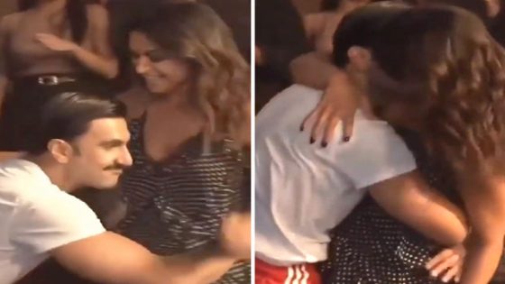 Ranveer Singh kisses and hugs Deepika Padukone in new set glimpse from ‘Sher Khul Gaye’ song shoot from Fighter, video goes viral : Bollywood News – MASHAHER