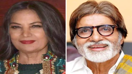 Shabana Azmi hails Amitabh Bachchan for leading the way for senior actors in Hindi cinema : Bollywood News – MASHAHER