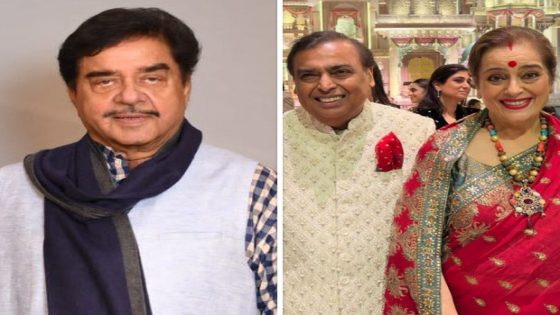 Shatrughan Sinha shares heartfelt message for Nita and Mukesh Ambani after skipping Anant Radhika’s wedding: “It was the record-making and record-breaking marriage” : Bollywood News – MASHAHER