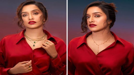 Shraddha Kapoor redefines Bollywood fashion with a classy red top and subtle accessories : Bollywood News – MASHAHER