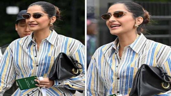 Sonam Kapoor serves chic style Bottega Veneta dress, Tex Mule shoes and Liberta bag for Wimblendon Women’s Finals 2024 2024 : Bollywood News – MASHAHER