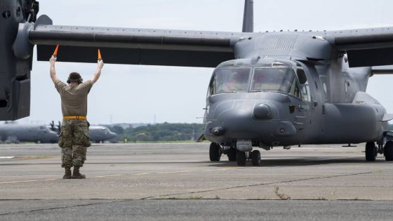 Air Force Ospreys in Japan resume flight ops – MASHAHER