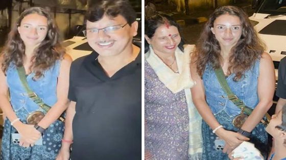 Triptii Dimri enjoys a family night out as she steps out with her parents, watch : Bollywood News – MASHAHER