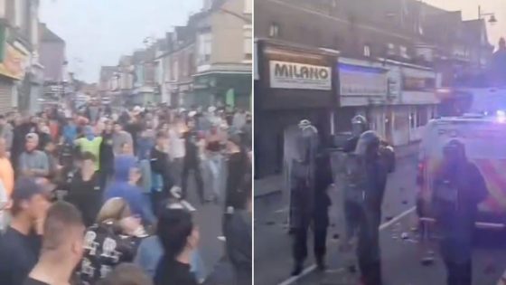 Hartlepool protesters throw bricks and other objects at riot police as hundreds gather in town centre – MASHAHER