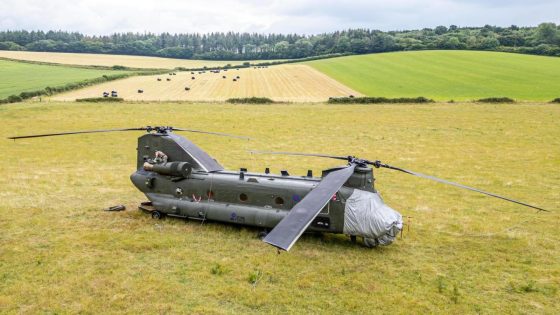 Chinook helicopter stranded in field for three days following ‘engineering issue’ – MASHAHER