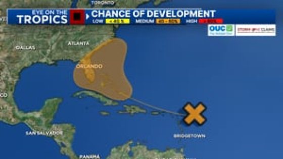 Tropical disturbance gets more organized in Atlantic – MASHAHER