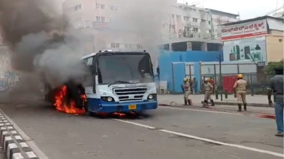 How Alert Bengaluru Driver Saved Passengers After Public Bus Caught Fire – MASHAHER