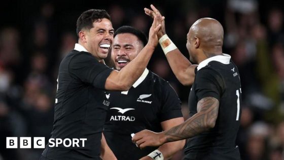 New Zealand 16-15 England: All Blacks win first Test in Dunedin – MASHAHER