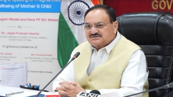 Health Minister JP Nadda On Family Planning – MASHAHER