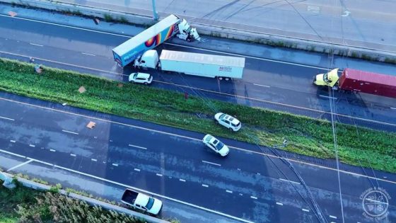 Drone video: Derecho event leaves mess across I-55 outside of Chicago – MASHAHER