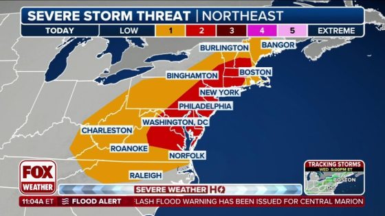 Flood Alerts issued in Washington, Baltimore as millions along I-95 corridor brace for severe weather Wednesday – MASHAHER