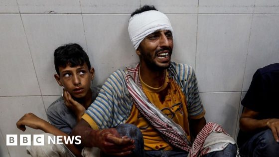 Gaza: Israeli strike on camp next to school kills 25 – MASHAHER