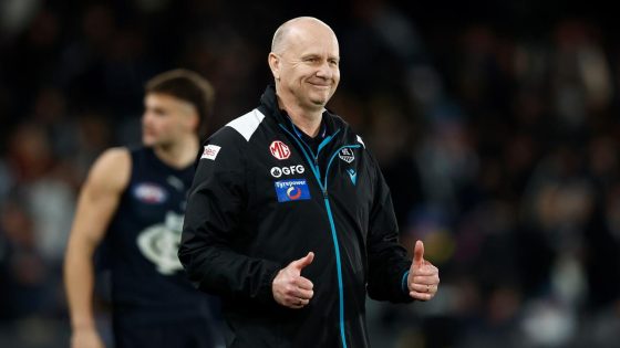 Ken Hinkley says he’s focused on coaching Port Adelaide despite West Coast rumours, Power defeat Blues, top four spot, press conference, AFL news – MASHAHER