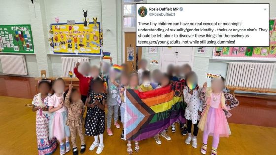 Rosie Duffield slams primary school for having pupils pose alongside Pride flag – MASHAHER