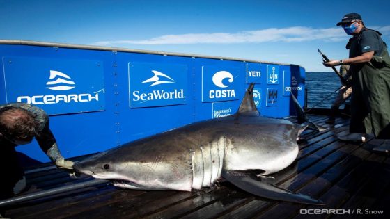 Massive great white known for its shark ‘drawing’ pings in Florida just after Shark Week – MASHAHER