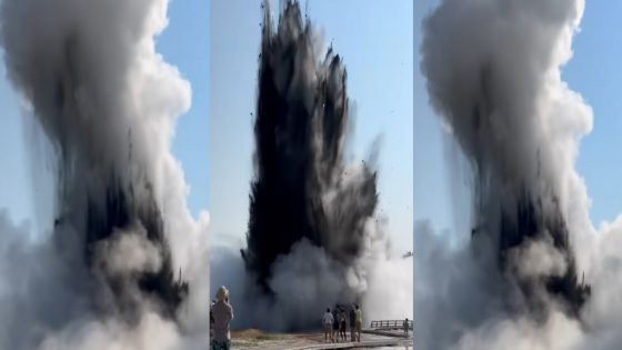 The Ground Just Exploded in Front of Tourists at Yellowstone. Here’s Why – MASHAHER