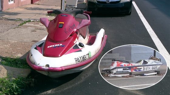 Another jet ski abandoned on Philly street with same name written on its side – MASHAHER