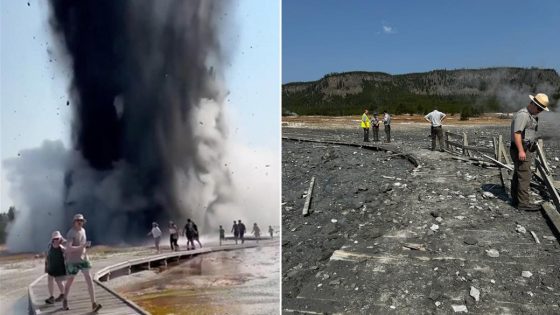 Yellowstone’s Biscuit Basin explodes as tourists run away from falling debris – MASHAHER