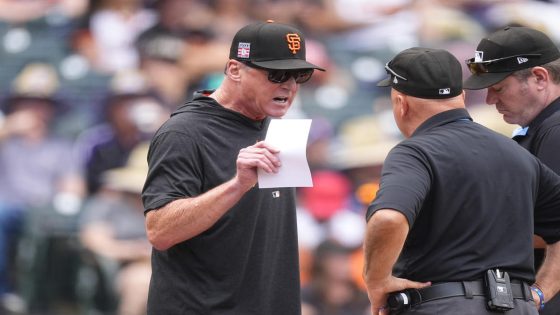 Giants manager Bob Melvin tossed before the start of Sunday’s game vs. Rockies – MASHAHER