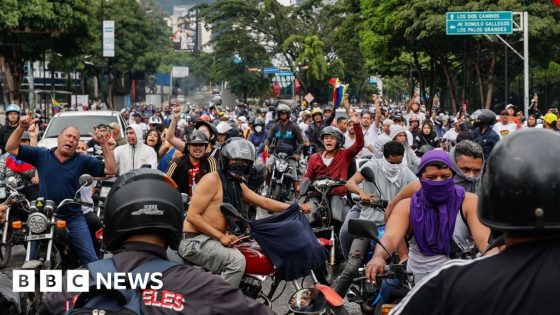 Protesters clash with police in Caracas after election result – MASHAHER