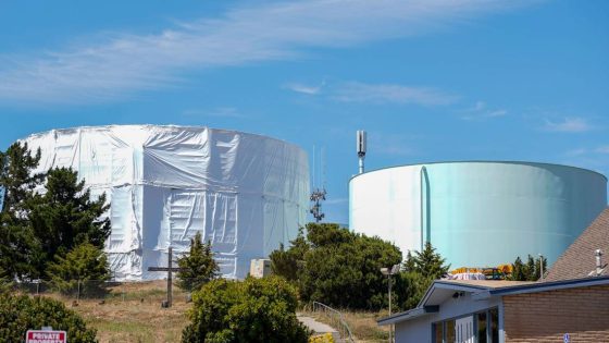 A giant water tank in SLO County is wrapped in white plastic. What’s going on? – MASHAHER