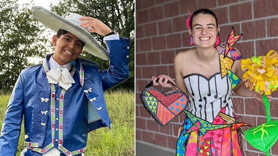 Teens’ show-stopping prom outfits made only from duct tape score them $15K in scholarships – MASHAHER