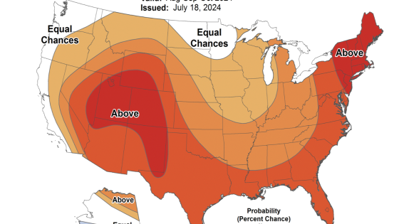 Map shows states where above-normal temperatures are forecast to continue this fall – MASHAHER