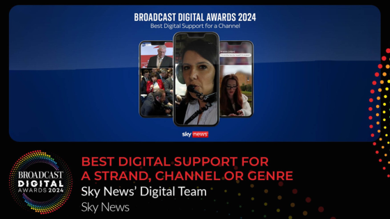 Sky News wins prestigious award for digital output | UK News – MASHAHER