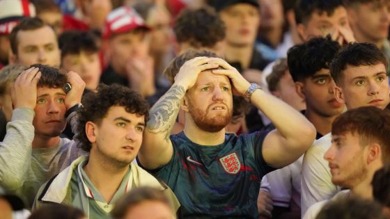 ‘We came up against a better team’: Gutted England fans stream out of bars and fan zones after Euro 2024 defeat | UK News – MASHAHER