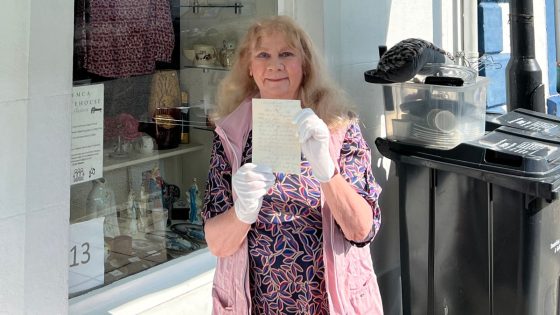 Search for mystery woman after John Greenleaf Whittier letter found in charity shop | UK News – MASHAHER