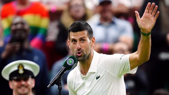 Novak Djokovic says Wimbledon fans ‘chose to disrespect’ him with ‘boos’ during match against Holger Rune | UK News – MASHAHER