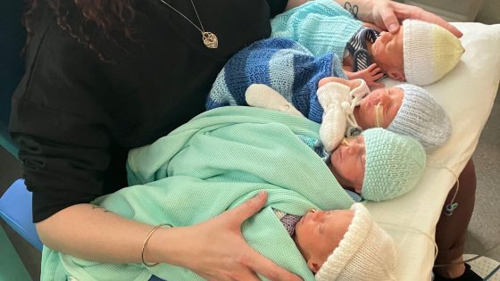 West Lothian couple celebrate rare birth of quadruplets | UK News – MASHAHER