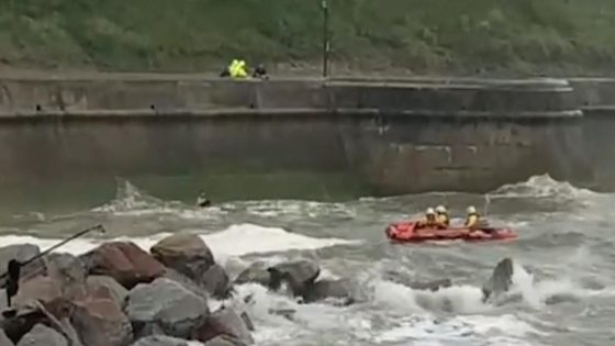 Man rescued from rough sea after jumping in to save dog | UK News – MASHAHER