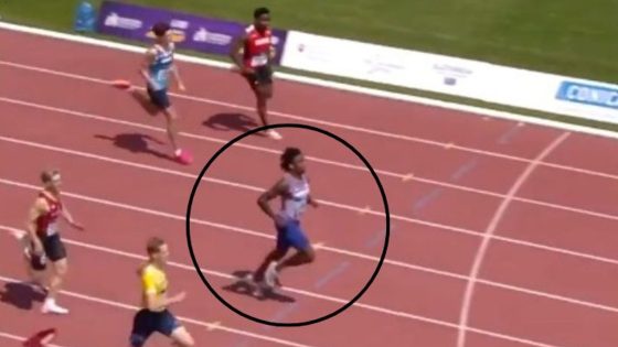 British sprinter, 16, suffers ‘disaster’ in race after he slows at finish line and gets overtaken | UK News – MASHAHER