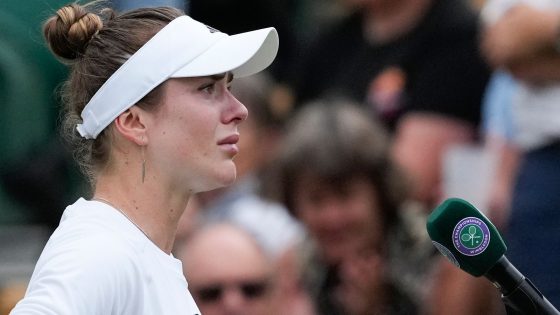 Ukrainian tennis star Elina Svitolina in tears over hospital strike after Wimbledon win | UK News – MASHAHER