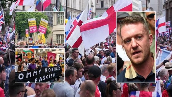 Tommy Robinson-led rally attended by thousands with over 1,000 police on streets to separate Corbyn-backed counter-protest – MASHAHER