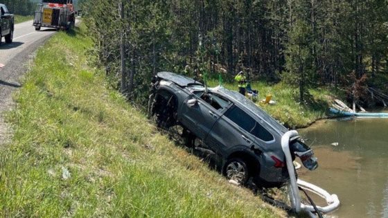 5 people escape hot, acidic pond after SUV drove into inactive geyser in Yellowstone – MASHAHER