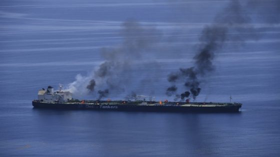 Greek-flagged tanker is burning after Houthi attacks, but no sign of oil spill – MASHAHER