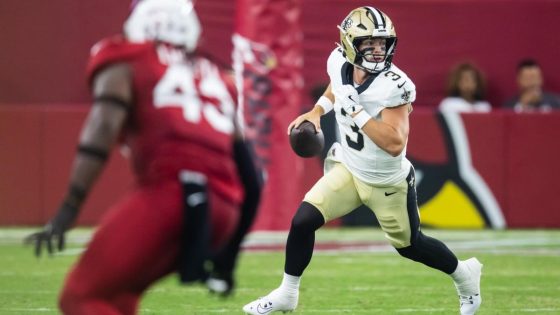 Saints QB Jake Haener played with 32 stitches in cheek after skin cancer surgery – MASHAHER