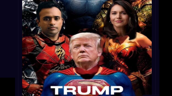 Donald Trump Shares Bizarre Photoshopped Image Showing Himself, JD Vance, Elon Musk and Others as DC Superheroes – MASHAHER