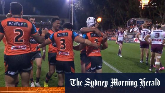 Tigers young gun scores first NRL try – MASHAHER