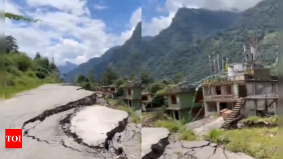 Land sinking towards river, buildings collapsed: Over 300 families evacuated in Sikkim | India News – MASHAHER