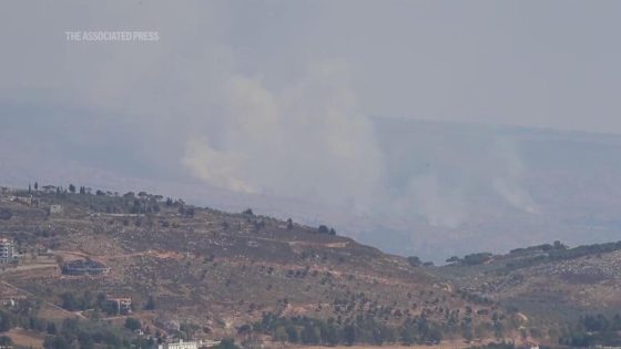 Plumes of smoke rise from town in southern Lebanon as tensions escalate between Hezbollah and Israel – MASHAHER