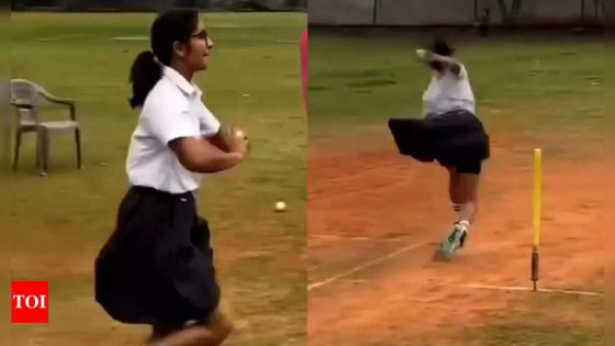 In viral video, young girl tries to emulate Jasprit Bumrah’s bowling action. Watch | – MASHAHER