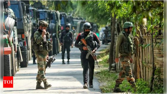 Terrorist killed, soldier injured in Sopore gunfight | India News – MASHAHER