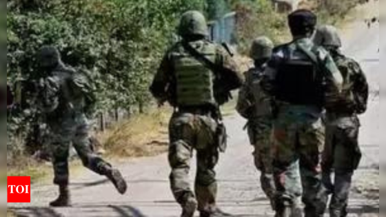 Encounter breaks out between forces & terrorists in J&K’s Kupwara | India News – MASHAHER