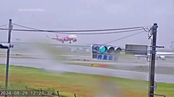 Planes struggle to land at Japan’s Fukuoka airport as Shanshan brings strong winds, heavy rain – MASHAHER