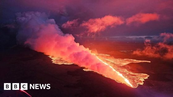 Spectacular display as Iceland volcano erupts again – MASHAHER