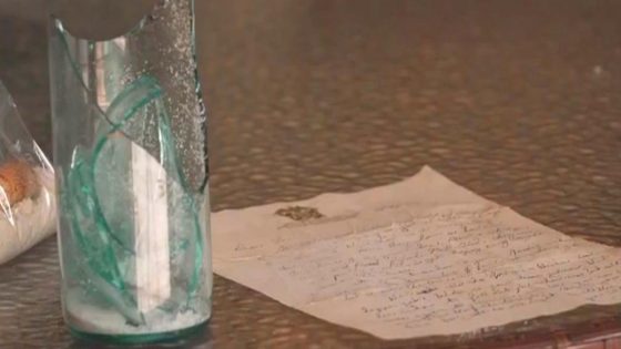 Woman finds WWII-era message in a bottle in Hurricane Debby aftermath – MASHAHER